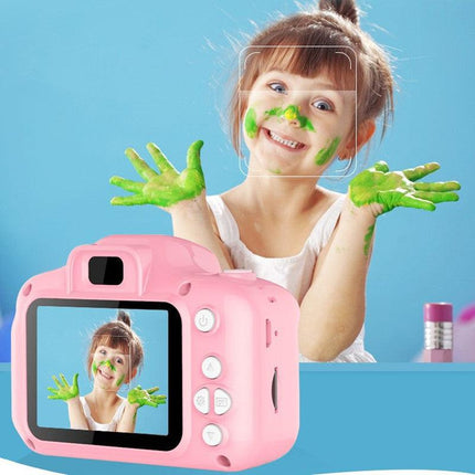 X2 Pink Single Lens Kids Carrot Bunny Digital Camera - Multi-Functions With 20MP Interpolation, Photo & Multiple Filters, 1080P Video and Game.