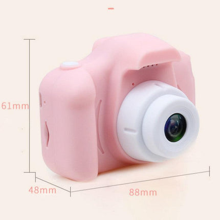X2 Blue Single Lens Kids Carrot Bunny Digital Camera - Multi-Functions With 20MP Interpolation, Photo & Multiple Filters, 1080P Video and Game.