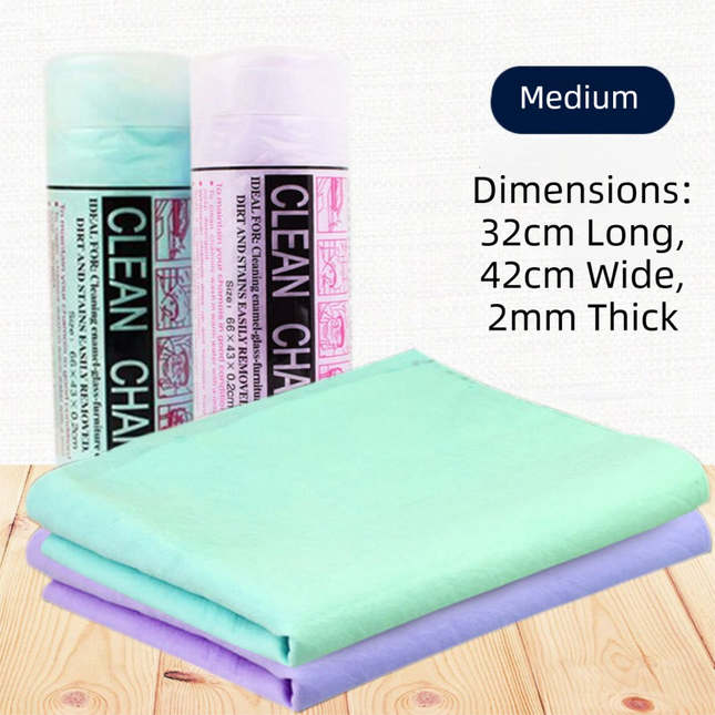 2-Pack Medium Size Super Absorbent Quick Drying Pet Towel with Storage Canister(32 x 42CM) - NonHair-Stick PVA Bath Towel for Dogs & Cats, Random Color.