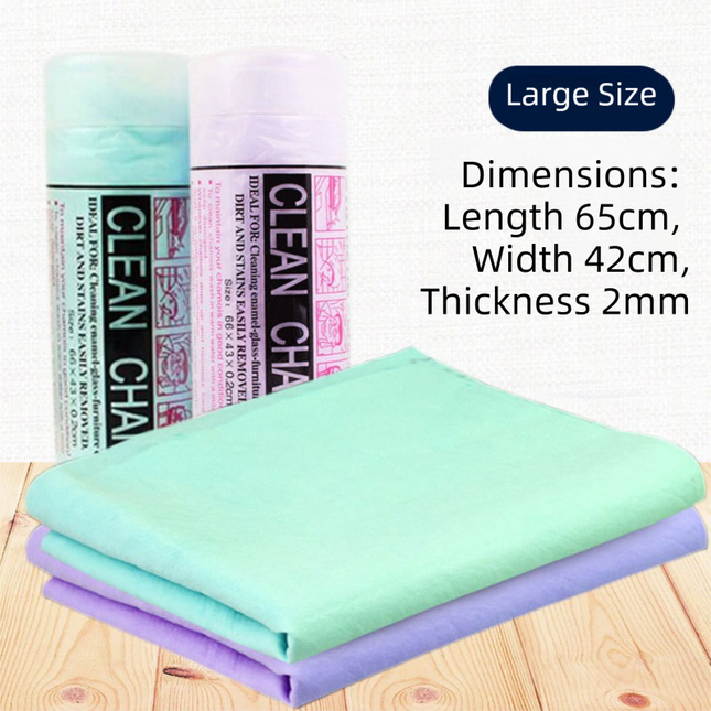 2-Pack Large Size Super Absorbent Quick Drying Pet Towel with Storage Canister(65x42CM) - NonHair-Stick PVA Bath Towel for Dogs & Cats, Random Color.