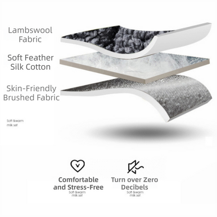 Superior Insulation Khaki Dual-Sided Pet Sleeping Mat(120X60CM) for Dogs & Cats - 3D Thickened Support & Durable Wavy Quilting, Reversible Lamb Velvet & Brushed Cotton Bed.