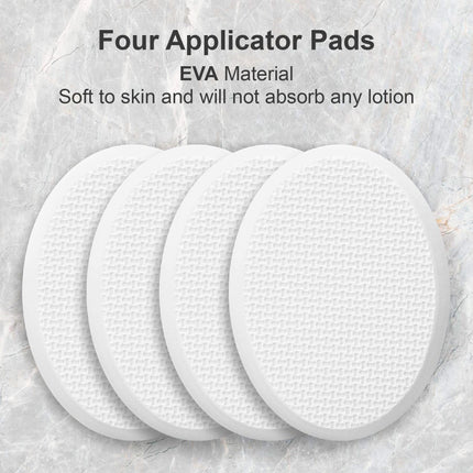 Long Handle Bath Gentle Body Scrubber Set - Non-Slip Grip Back Brush with 4 EVA Exfoliating Sponge Heads.
