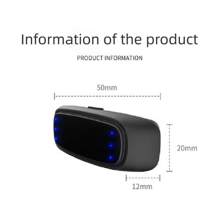 Black Smart Anti-Snoring Device - TENS Pulse Snore Stopper for Quieter Sleep.