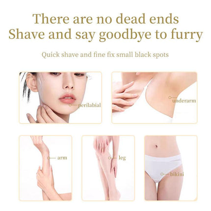 Pink Painless Electric Shaver for Women - USB Rechargeable Bikini Trimmer & Body Hair Remover, Wet & Dry Use.