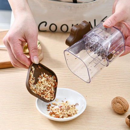 Navy blue Manual Nut & Chocolate Grinder - Effortless Peanut Walnut Chopper - Easy Clean Kitchen Tool.