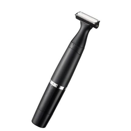 Black 7-in-1 Multifunctional Electric Shaver for Women - USB Rechargeable Painless Hair Removal Epilator with Washable Heads for Face, Body & Eyebrows.