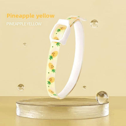 2-Pcs Yellow Pet Insect Repellent Collar with Plant-Based Essential Oils – Adjustable, Water-Washable & Safe for Dogs and Cats(52cm).