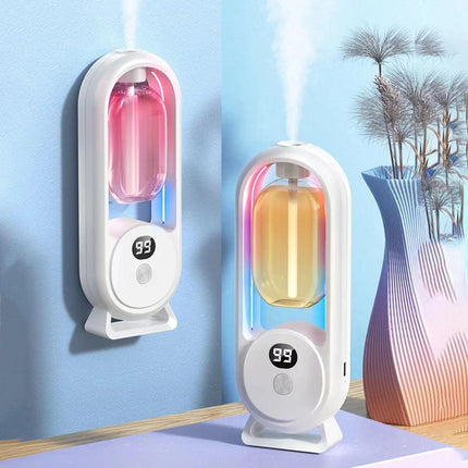 White Ultrasonic Aroma Diffuser with Nano Mist & LED Night Light - Fragrance & Odor Eliminator for Home Bedroom & Bathroom(Essential Oils Not Included).