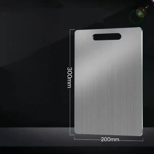 Dual-Sided Stainless Steel Chopping Board - Hygienic & Durable Kitchen Cutting Board for Meat, Veggies & More(20*30cm).