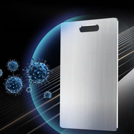 Dual-Sided Stainless Steel Chopping Board - Hygienic & Durable Kitchen Cutting Board for Meat, Veggies & More(28*39cm).