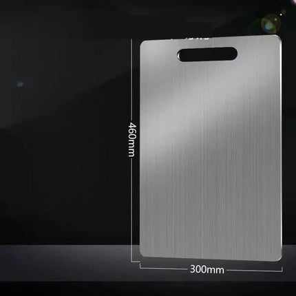 Dual-Sided Stainless Steel Chopping Board - Hygienic & Durable Kitchen Cutting Board for Meat, Veggies & More(30*46cm).
