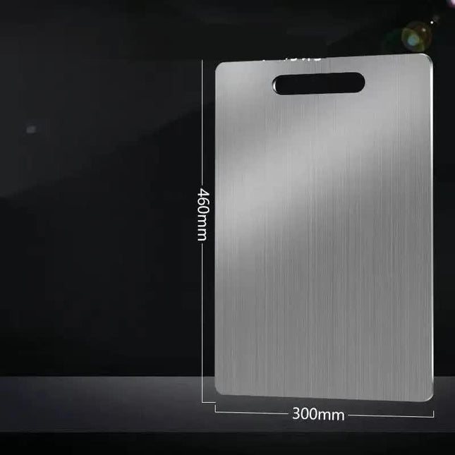 Dual-Sided Stainless Steel Chopping Board - Hygienic & Durable Kitchen Cutting Board for Meat, Veggies & More(30*46cm).