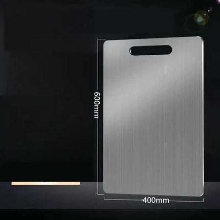 Dual-Sided Stainless Steel Chopping Board - Hygienic & Durable Kitchen Cutting Board for Meat, Veggies & More(40*60cm).