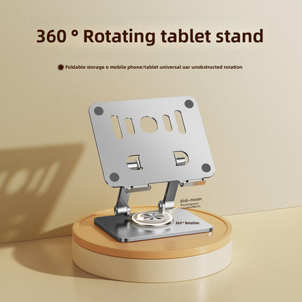 Green 360 degree Rotating Tablet & Phone Stand - Heavy-Duty Aluminum Adjustable Holder with Cooling for iPad, iPhone, and More.