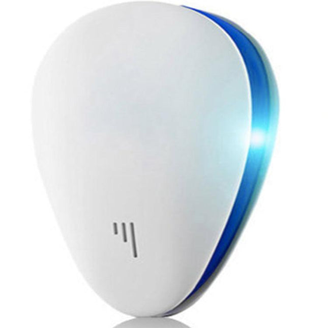 2-PCS White Ultrasonic Pest Repeller - Smart Frequency Electronic Device for Mosquitoes, Rodents & Insects.