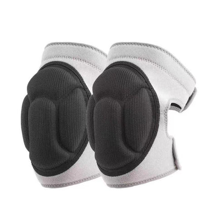 2 Pack Grey Thick EVA Foam Knee Pads Anti-Slip Breathable Sponge Knee Guards for Gardening Flooring Dance Volleyball & Work Impact Protection(Size XL).