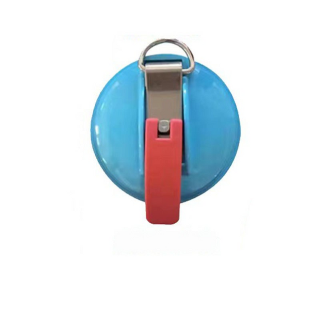 4 Pack Sky blue plate + red buckle Heavy Duty Suction Cup Anchors with S-Hooks for Car Side Awnings and Camping Tarps Multifunctional Tie Down Points for Outdoor Road Trips 10kg Capacity.
