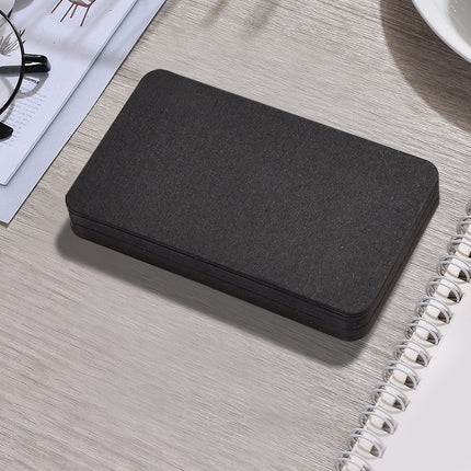 Black 4 Pack Blank Cardstock DIY Flashcards Message Notes 90mm x 55mm Business Card Size for Study and Crafts 200 Pieces.
