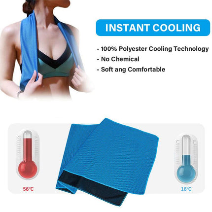 Rose red 5 Pack Instant Cooling Towel Set Soft Breathable Sports Sweat Towel for Gym Yoga Running Hiking and Outdoor Activities 30x80cm.