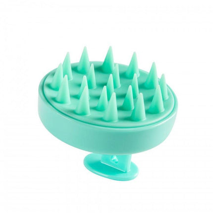 5-Pcs Green Soft Scalp Massager Shampoo Brush with Detachable Bristles Handheld Hair Scrubber for Deep Cleaning and Head Massage.