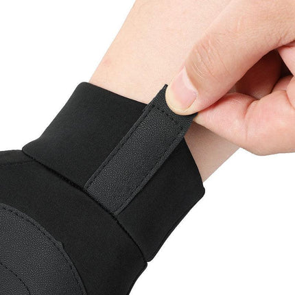 Grey Winter Thermal Gloves for Men Outdoor Cycling Driving Waterproof Touch Screen Warm Fleece Lining Anti-Slip(Size:XL).