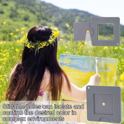 3-PCS Grey Portable Artist View Catcher Viewfinder Tool for Painting Composition and Colour Value Identification.