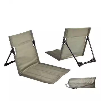 Green Portable Folding Beach Lounger Chair with 600D Oxford Fabric and Aluminum Frame – Lightweight Outdoor Garden Camping Chair in Australia.