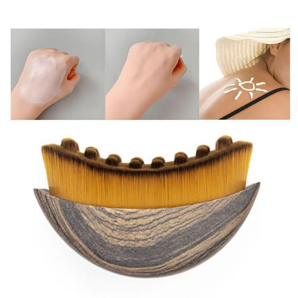 2-PCS Lymphatic Contour Face Brush – Plastic Handle with Nylon Bristles for Facial Massage and Lymphatic Drainage in Australia.