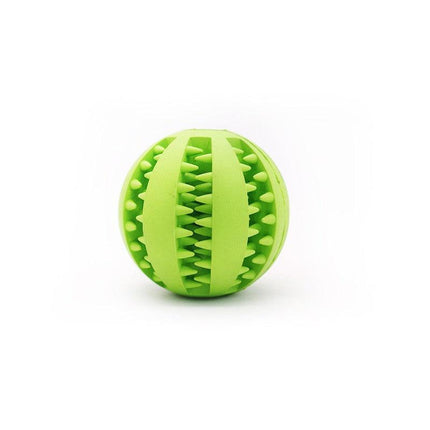 Green TPR Dog Chew Ball Set – 3-Piece Size Combination (Small, Medium, Large) with Food Hiding Design for Teeth Cleaning and Mental Stimulation in Australia.