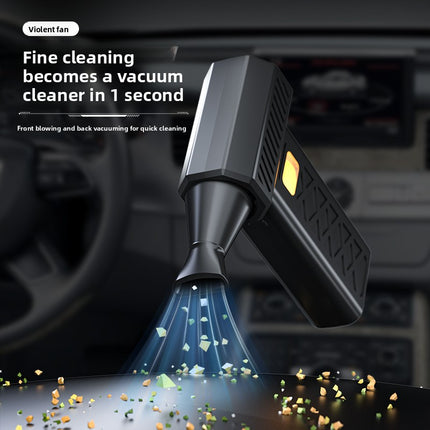Black High Power Portable Jet Fan Air Blower 130000 RPM Electric Duster for Snow Removal Car Drying Camping and Outdoor Cleaning.
