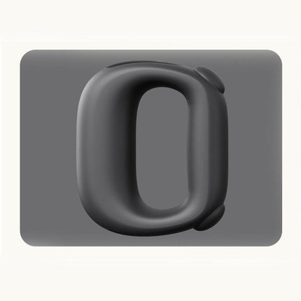 Black Portable Fascia Massage Ring Vibration Massager with Heat and LED Display for Muscle Relaxation and Body Shaping.