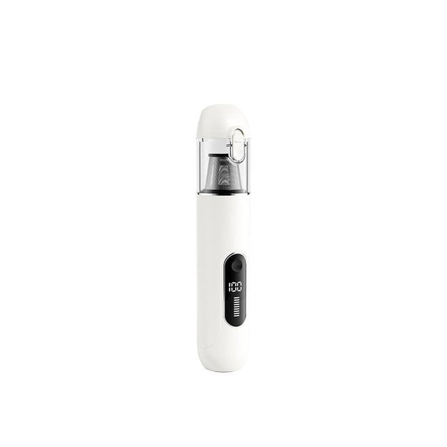 White 2-in-1 Cordless Handheld Car Vacuum Cleaner and Air Blower Powerful Suction Brushless Motor Portable Duster for Home and Auto.