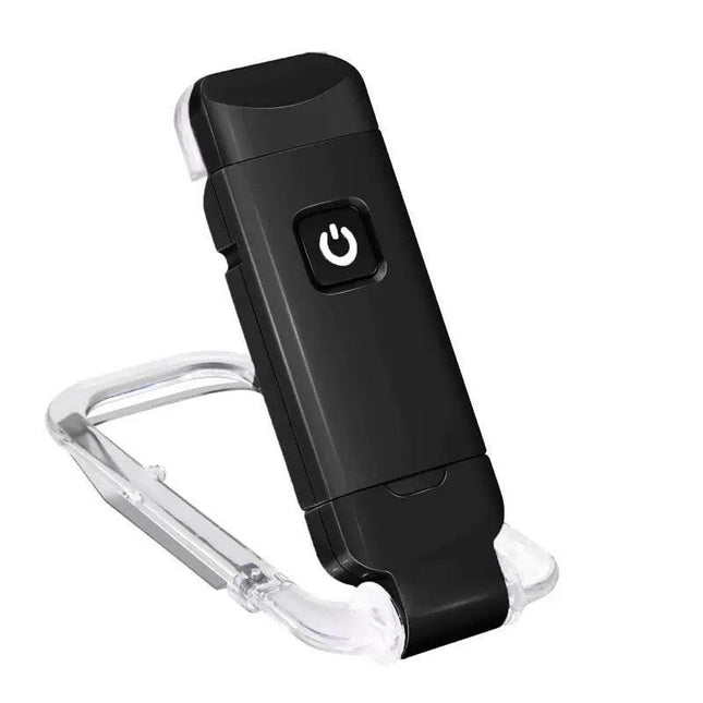 2-PCS Black Mini USB Rechargeable LED Book Light Eye Protection Reading Lamp with Adjustable Clip and Brightness for Kids Students Travel.