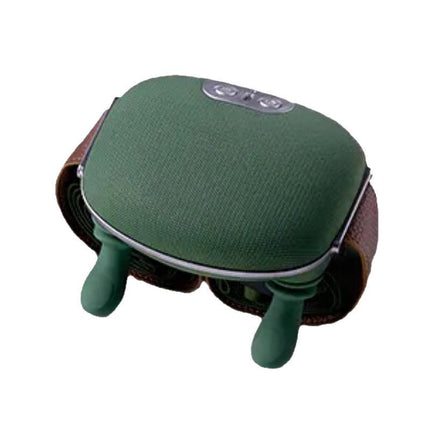 Green Cordless Shoulder and Neck Massager with Heat Rechargeable Shiatsu Deep Tissue Massage Pillow for Pain Relief and Relaxation.