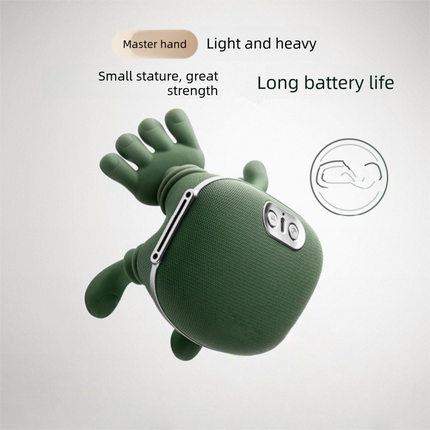 Green Cordless Shoulder and Neck Massager with Heat Rechargeable Shiatsu Deep Tissue Massage Pillow for Pain Relief and Relaxation.