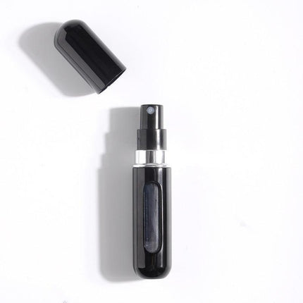 5-Pcs Black 5ml Refillable Perfume Atomizer Portable Bottom Fill Travel Spray Bottle for Fragrance and Aftershave Australian Travel Essential.