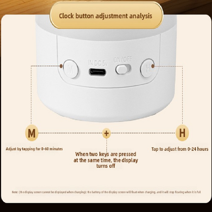 White Rechargeable LED Night Light with Remote Control Digital Clock Display 3 Color Modes Stepless Dimming Bedside Lamp for Nursing Camping Australia.