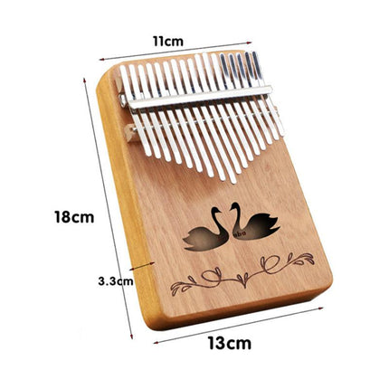 Sapphire blue forest deer 17 Key Kalimba Thumb Piano Solid Wood Portable Finger Piano for Beginners and Music Lovers Includes Tuning Kit and Bag for Australian Lifestyle.