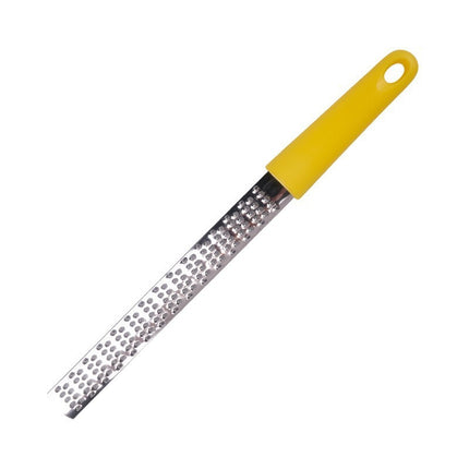 3-PCS Yellow Stainless Steel Lemon Zester and Cheese Grater 32cm Long Multi-functional Kitchen Grater for Citrus Ginger and Chocolate Australian Home Cooking.