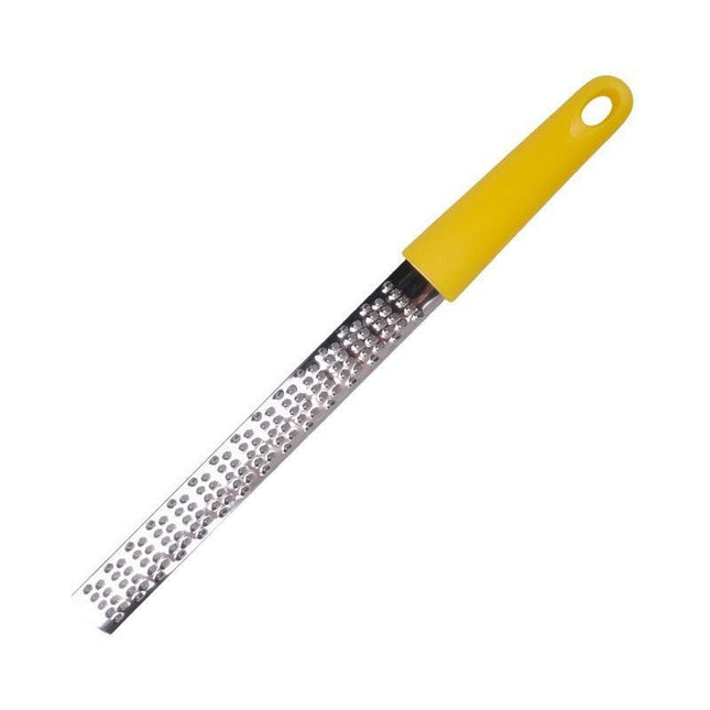 3-PCS Yellow Stainless Steel Lemon Zester and Cheese Grater 32cm Long Multi-functional Kitchen Grater for Citrus Ginger and Chocolate Australian Home Cooking.