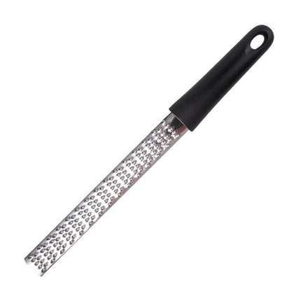 3-PCS Black Stainless Steel Lemon Zester and Cheese Grater 32cm Long Multi-functional Kitchen Grater for Citrus Ginger and Chocolate Australian Home Cooking.