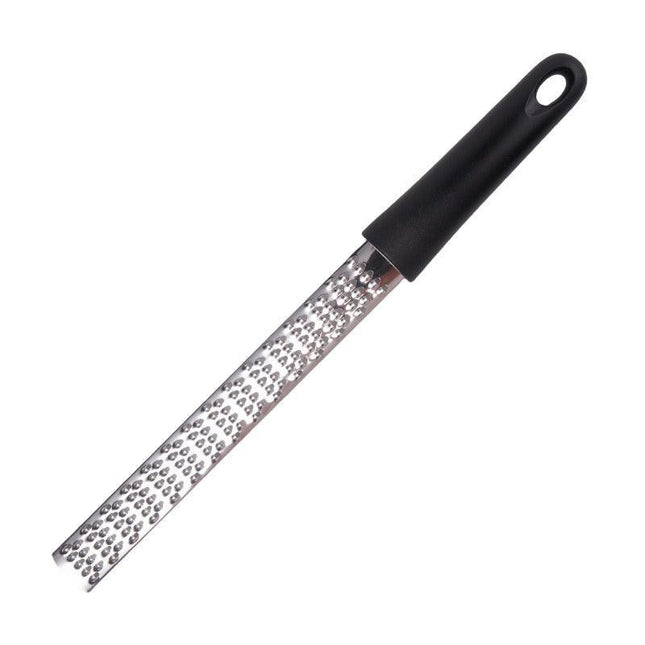 3-PCS Black Stainless Steel Lemon Zester and Cheese Grater 32cm Long Multi-functional Kitchen Grater for Citrus Ginger and Chocolate Australian Home Cooking.