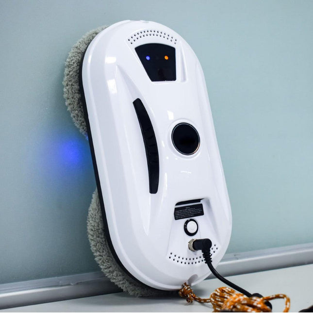 Smart Robot Window Cleaner - Automatic Glass Cleaning Washer with Remote Control - 2800Pa Suction & UPS Safety System - Includes 10 Microfibre Pads.