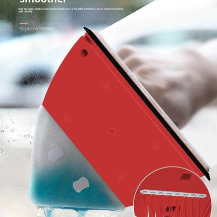 Magnetic Double Sided Window Cleaner with Water Tank 8-15mm Single Glazing Glass Wiper Tool High Rise Safety Rope.