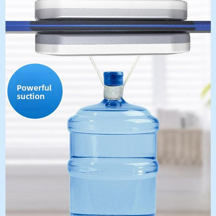 Magnetic Double Sided Window Cleaner for 18-30mm Double Glazed Glass High Rise Safety Wiper Tool White.