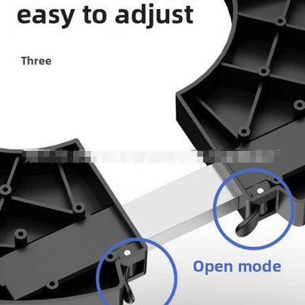 Black Round Adjustable Plant Pot Caddy Stand with Wheels Heavy Duty Rolling Gas Cylinder Tray Dolly for Indoor Outdoor Patio.