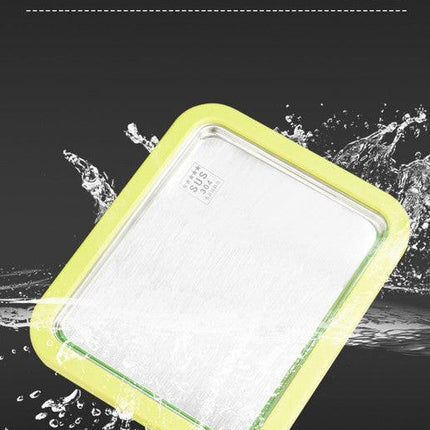 Green DIY Rolled Ice Cream Maker Pan Instant Frozen Yoghurt & Sorbet Tray 304 Stainless Steel No Electricity Required with Spatulas.