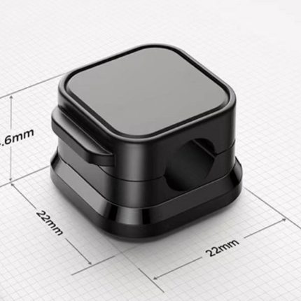 Black 6-Pack Magnetic Cable Organiser Clips Desktop Cord Management for Phone Charger USB Cable Holder.