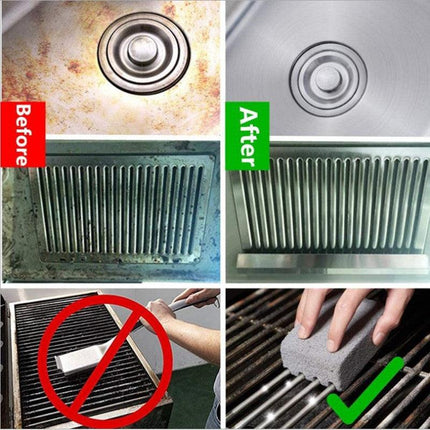 5 Pack Grill Cleaning Brick Pumice Stone BBQ Cleaner Block Heavy Duty Grease Remover for Griddle Stove and Kitchen Sink.