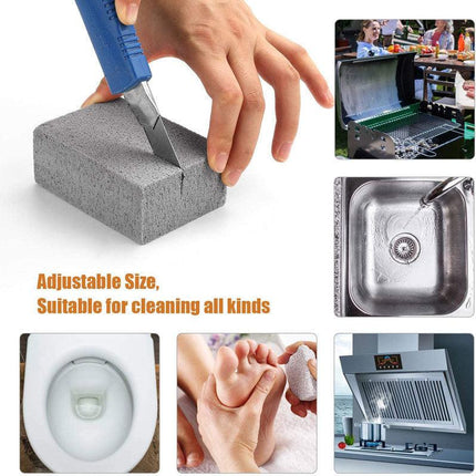5 Pack Grill Cleaning Brick Pumice Stone BBQ Cleaner Block Heavy Duty Grease Remover for Griddle Stove and Kitchen Sink.